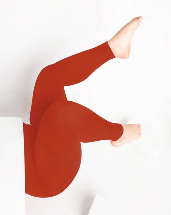 1047 W Rust Footless Performance Tights