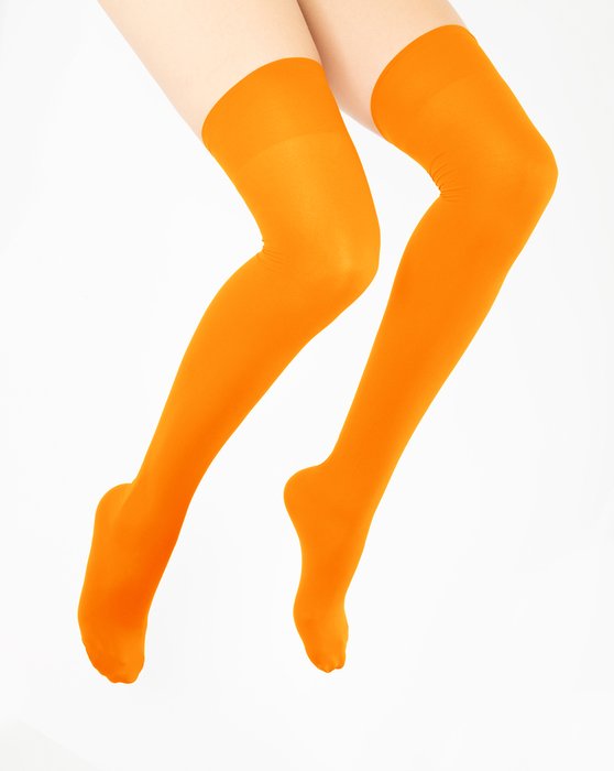 1501 W Neon Orange Thigh High