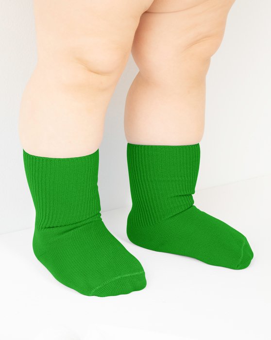 1577 Kelly Green Kids Socks