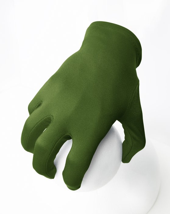 3405 Solid Color Olive Green Wrist Gloves