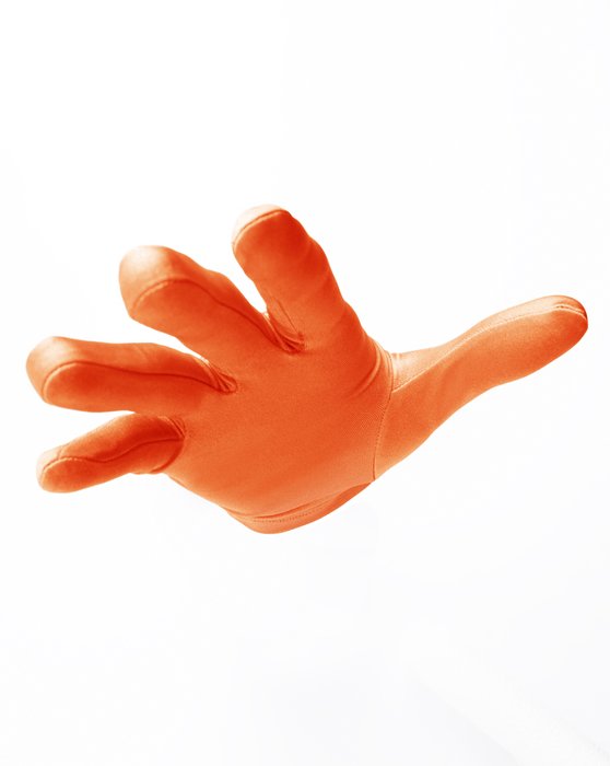 3405 Solid Color Orange Wrist Gloves