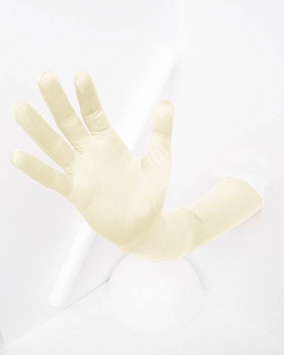 3407 Solid Color Ivory Long Opera Gloves