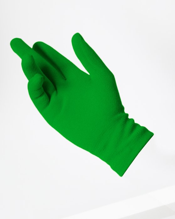 3601 Kelly Green Short Matte Knitted Seamless Gloves